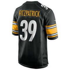 Minkah Fitzpatrick #39 Pittsburgh Steelers Nike Game NFL Football Jersey Black Lifestyle