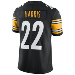 Najee Harris #22 Pittsburgh Steelers Nike Vapor Limited NFL Jersey Black Taass for sale