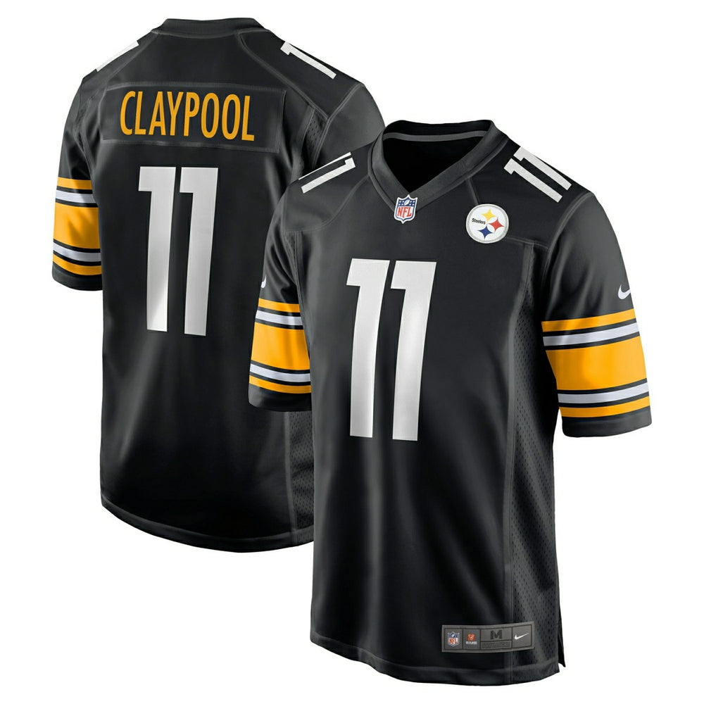 Chase Claypool #11 Pittsburgh Steelers Nike Game NFL Football Jersey Black Classic