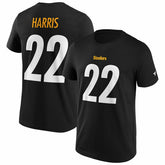 Najee Harris #22 Pittsburgh Steelers Iconic Player NFL T-Shirt Schwarz Lifestyle