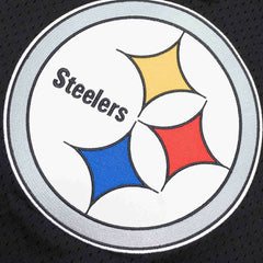 Pittsburgh Steelers Unbeaten Mitchell & Ness NFL V-Neck Mesh Shirt Black Taass for sale