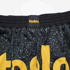 Pittsburgh Steelers Jumbotron Throwback Mitchell & Ness NFL Shorts Black Fashion