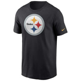 Pittsburgh Steelers Nike Essential Logo NFL T-Shirt Black Lifestyle
