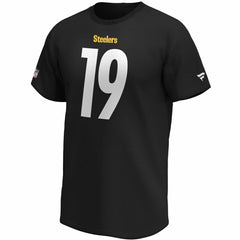 JuJu Smith-Schuster #19 Pittsburgh Steelers Fanatics Player NFL T-Shirt Black Taass US