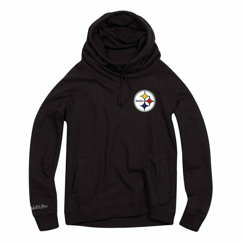Pittsburgh Steelers Funnel Neck Pullover NFL Hoodie (WOMEN'S) Taass US