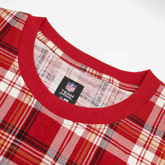San Francisco 49ers Plaid 2024 New Era 3rd Down NFL T-Shirt Red Classic