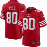 Jerry Rice #80 San Francisco 49ers Nike Game NFL Jersey Red Fashion