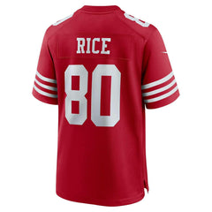 Jerry Rice #80 San Francisco 49ers Nike Game NFL Jersey Red Fashion
