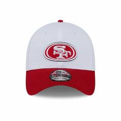San Francisco 49ers 2024 NFL Training Camp New Era 39THIRTY Flex Cap White Taass sale