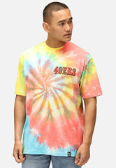 San Francisco 49ers Rainbow Tie-Dye Recovered Relaxed NFL T-Shirt Taass sale
