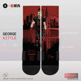 George Kittle San Francisco 49ers Strideline Premium NFLPA Crew Socks Classic
