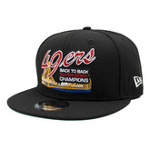 San Francisco 49ers Back To Back Champs New Era 9FIFTY Snapback NFL Cap Black Classic