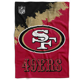 San Francisco 49ers Corner Fleece NFL Blanket Fashion