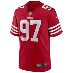 Nick Bosa #97 San Francisco 49ers Nike Game NFL Football Jersey Red Lifestyle