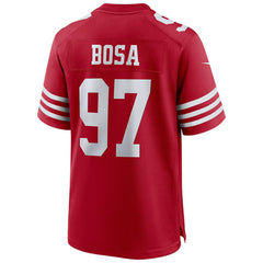 Nick Bosa #97 San Francisco 49ers Nike Game NFL Football Jersey Red Lifestyle