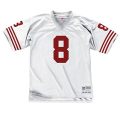 Steve Young #8 San Francisco 49ers Mitchell & Ness Throwback NFL Jersey White Taass for sale