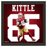George Kittle #85 San Francisco 49ers Impact Jersey Framed NFL Photo Classic