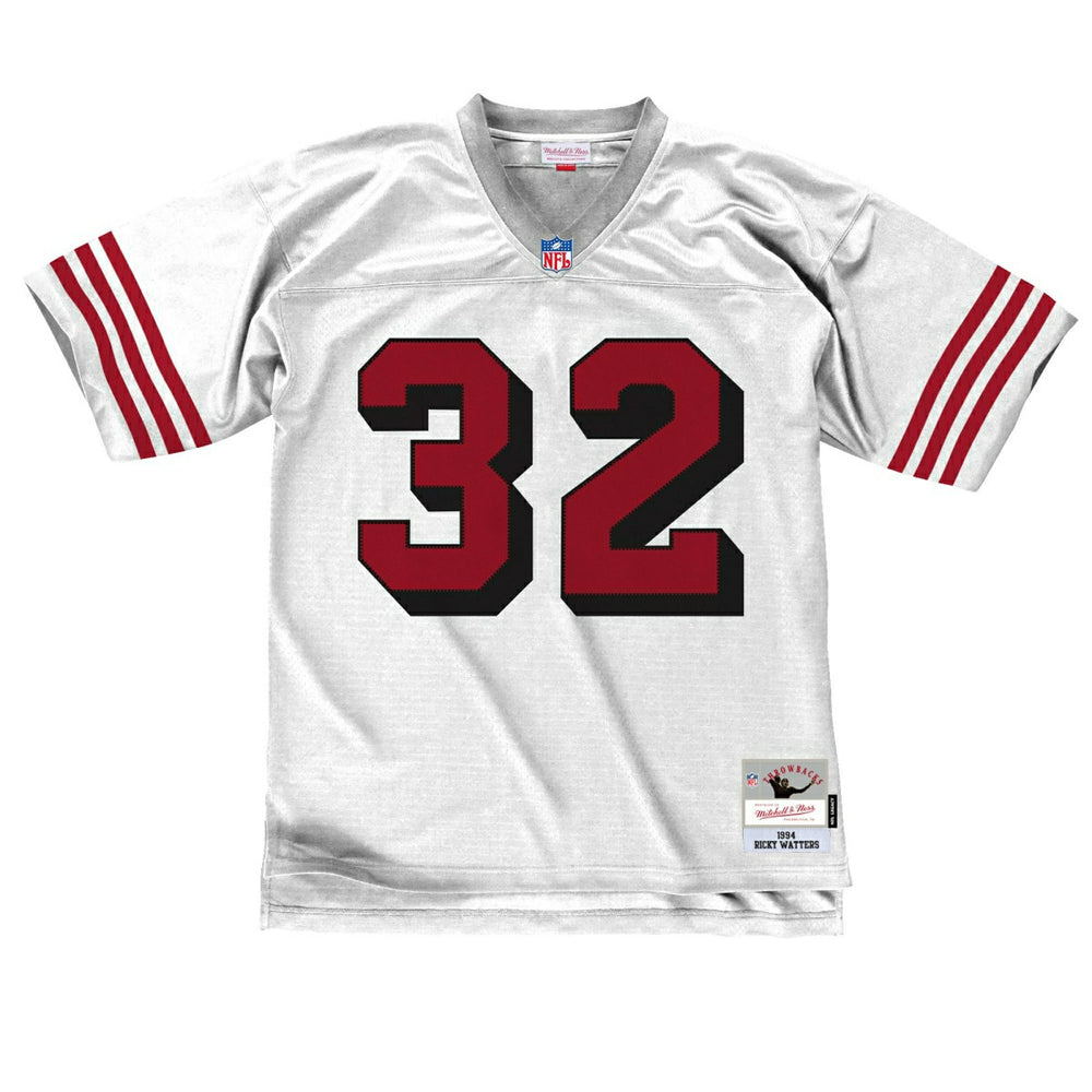 Ricky Watters #32 San Francisco 49ers Mitchell & Ness Throwback NFL Jersey White Taass sale