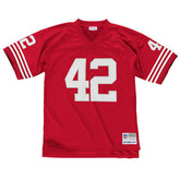 Ronnie Lott #42 San Francisco 49ers Mitchell & Ness Throwback NFL Jersey Red Taass for sale