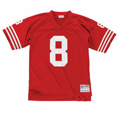Steve Young #8 San Francisco 49ers Mitchell & Ness Throwback NFL Jersey Red Taass for sale