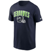 Seattle Seahawks Athletic Arch Nike Essential NFL T-Shirt Navy Lifestyle