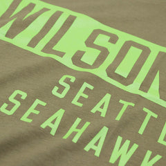 Russell Wilson Seattle Seahawks Camo Fashion NFL T-Shirt Kahki Lifestyle