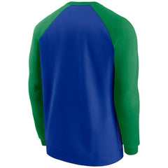 Seattle Seahawks Raglan NFL Throwback Nike Crewneck Pullover Taass for sale