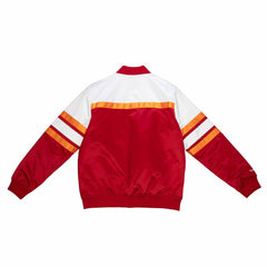 Tampa Bay Buccaneers Mitchell & Ness Script Heavyweight Satin NFL Jacket Taass for sale