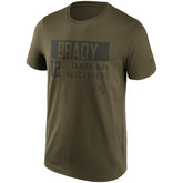 Tom Brady Tampa Bay Buccaneers Camo Fashion NFL T-Shirt Kahki Taass US