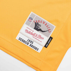 Derrick Brooks #55 Tampa Bay Buccaneers Mitchell & Ness Throwback NFL Jersey Yellow Classic