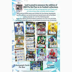 2023 Leaf Pro Set Pure Football Hobby Box Classic