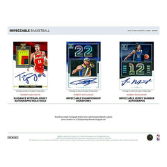2022/23 Panini Impeccable Basketball NBA Hobby Box Fashion