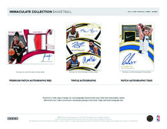 2021/22 Panini Immaculate Basketball NBA Hobby Box Taass for sale