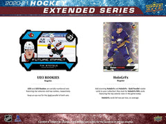 2020/21 Upper Deck Extended Series Hockey Hobby Box NHL Lifestyle