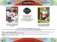 2020/21 Upper Deck Synergy Hockey Hobby Box NHL Taass US