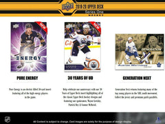 2019/20 Upper Deck Series 1 Hockey Hobby Box NHL Fashion