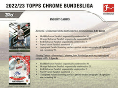 2022/23 Topps Chrome Bundesliga Soccer Hobby Pack Taass for sale
