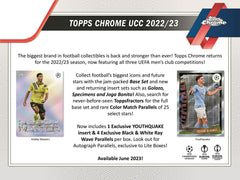 2022/23 Topps Chrome UEFA Club Competitions Soccer Lite Box Fashion