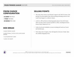 2022/23 Panini Prizm Premier League Soccer EPL Choice Box Taass US