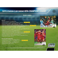 2021/22 Topps UEFA Champions League Stadium Club Chrome Soccer Hobby Box Taass for sale