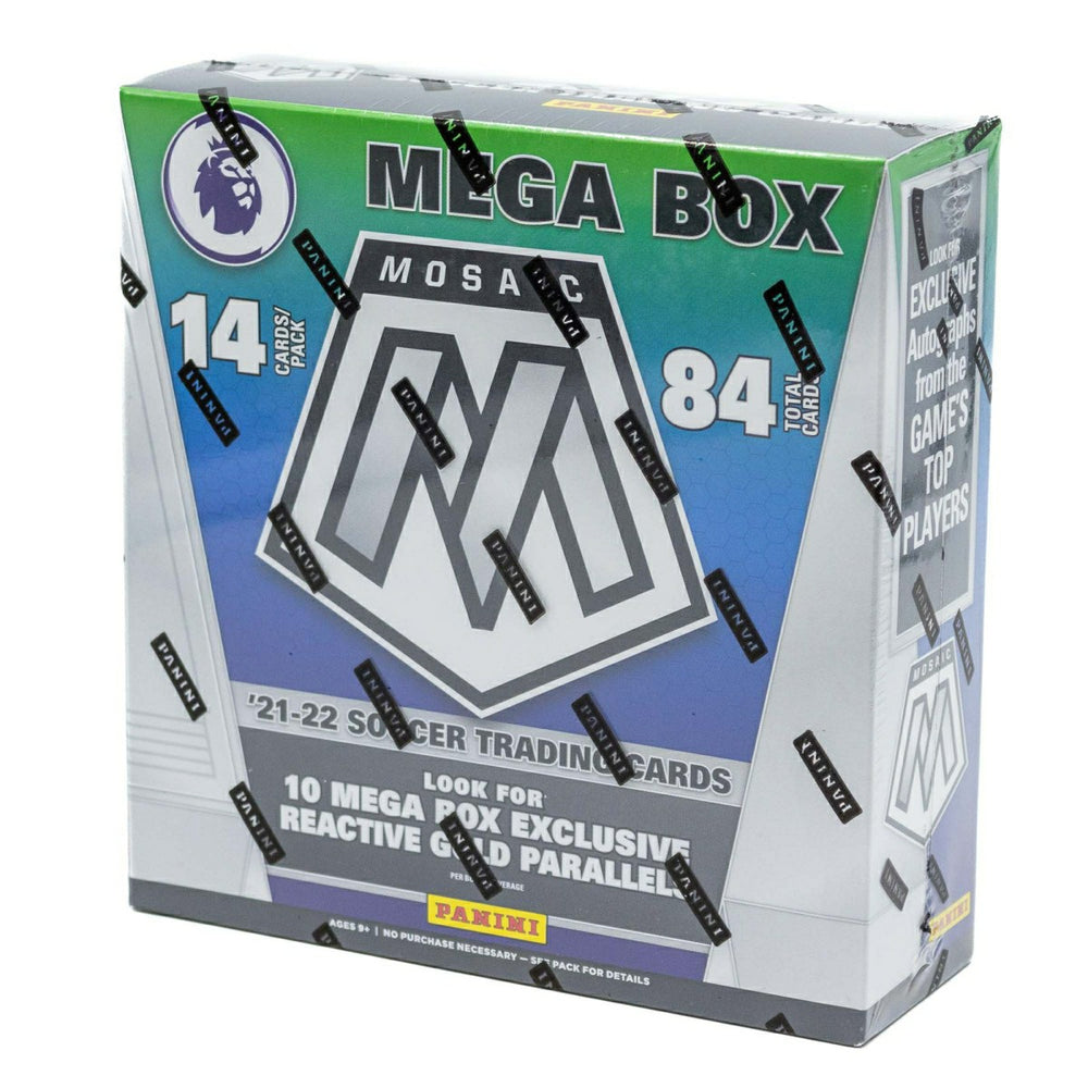 2021/22 Panini Mosaic Premier League EPL Soccer Mega Box Taass sale