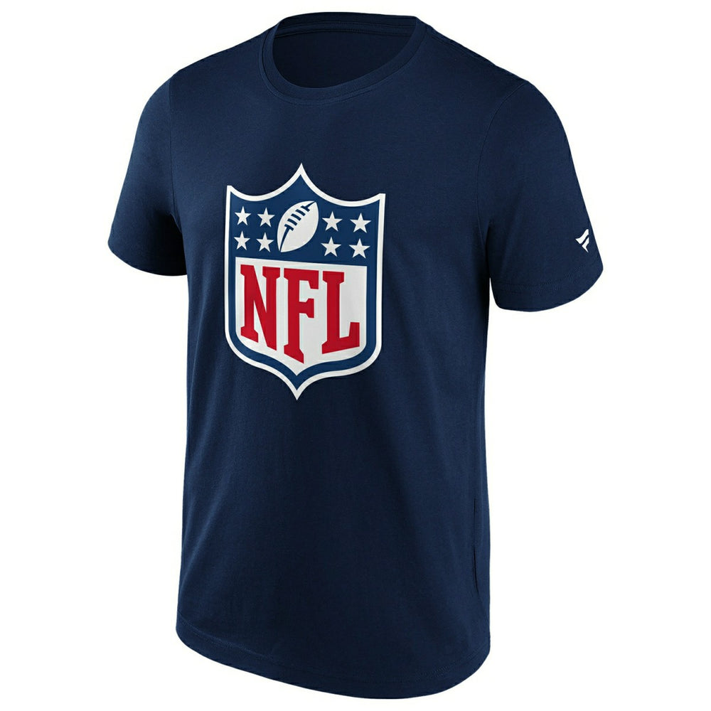 NFL Shield Logo Football T-Shirt Navy Taass for sale