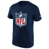 NFL Shield Logo Football T-Shirt Navy Taass for sale
