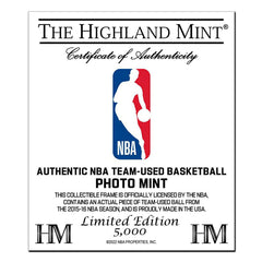 Highland Mint NBA Logos & Team-Used Basketball Frame Classic