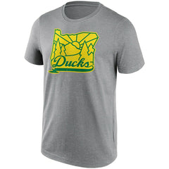 Oregon Ducks State Logo NCAA T-Shirt Gray Taass sale