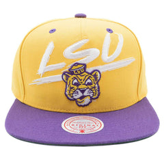 LSU Tigers Transcript Mitchell & Ness Snapback NCAA Cap Classic