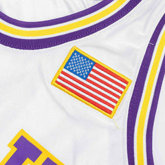 Shaquille O'Neal #33 LSU Tigers 1990-91 Mitchell & Ness Authentic NCAA Jersey White Lifestyle