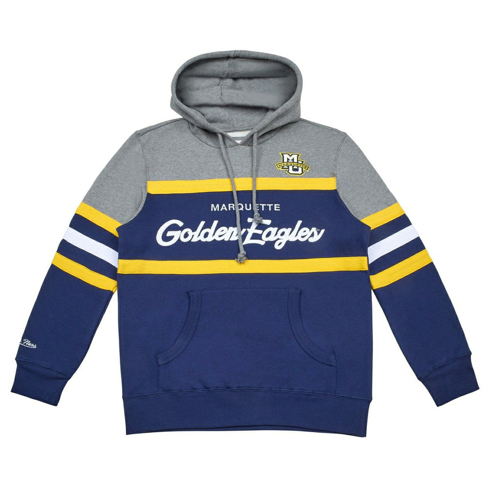 Marquette Golden Eagles Head Coach Mitchell & Ness NCAA College Vault Hoodie Fashion