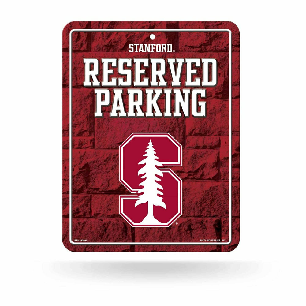 Stanford Cardinal Reserved Parking NCAA Metal Sign Taass sale
