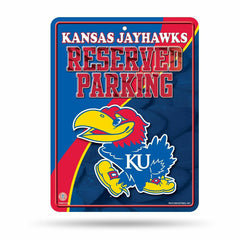 Kansas Jayhawks Reserved Parking NCAA Metal Sign Lifestyle